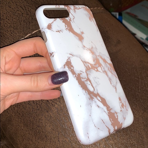 SOLD Rose Gold Marble iPhone Case - Picture 2 of 3